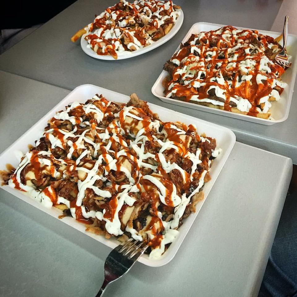 Three snack packs on styrofoam plates, an example of packaged snack food